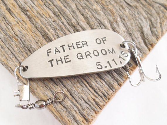 personalized fishing lure - father of the groom gift