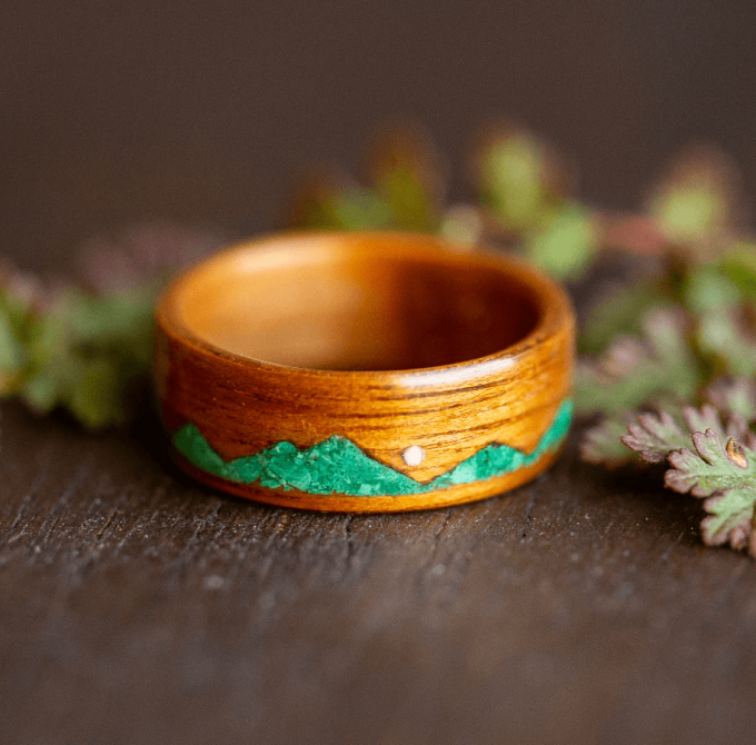 wooden wedding rings for men