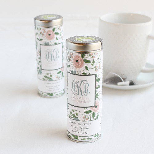 wedding favors ideas - tea tins via https://shrsl.com/153vw