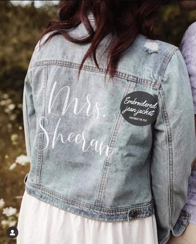 jean jacket for the bride