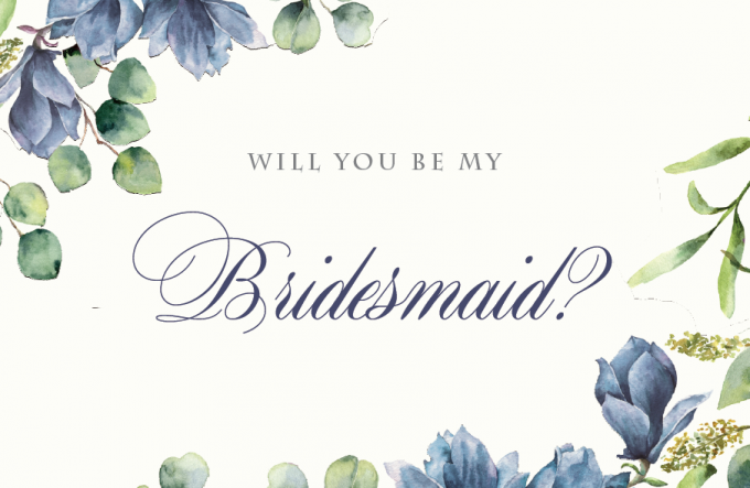 Free Be My Bridesmaid Cards