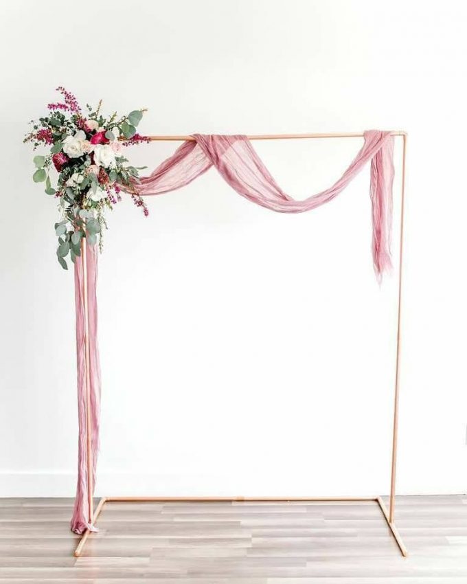 copper wedding arch