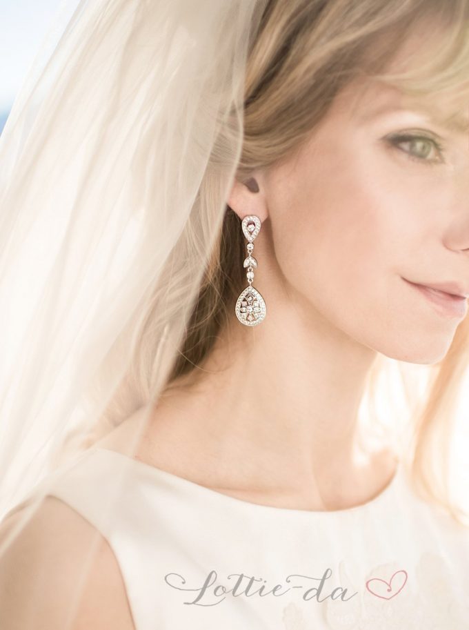 bridal chandelier earrings
