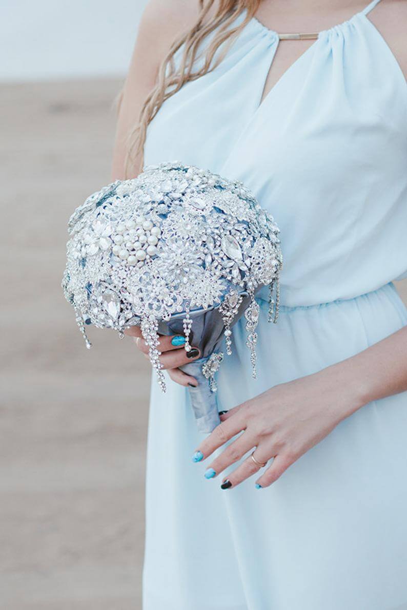 What To Carry Down the Aisle Instead of Flowers Bride + Bridesmaids