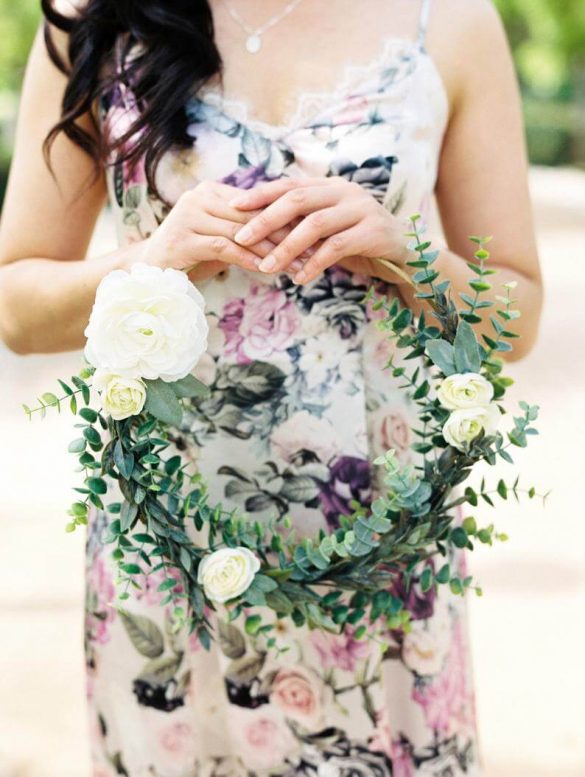 What To Carry Down the Aisle Instead of Flowers Bride + Bridesmaids