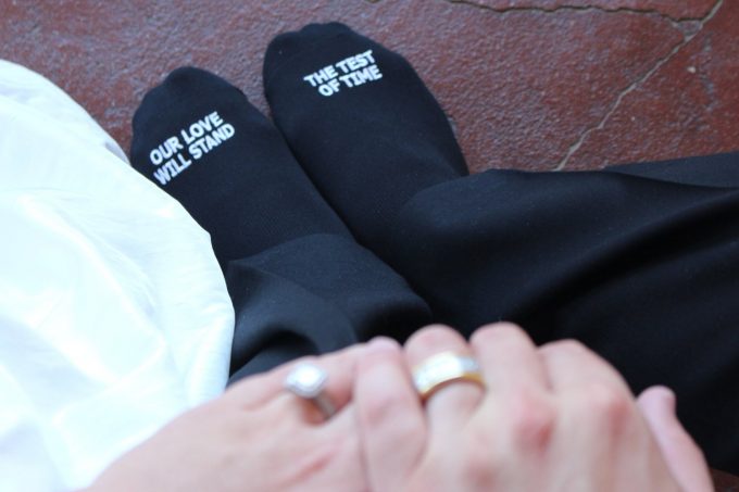 socks for the groom