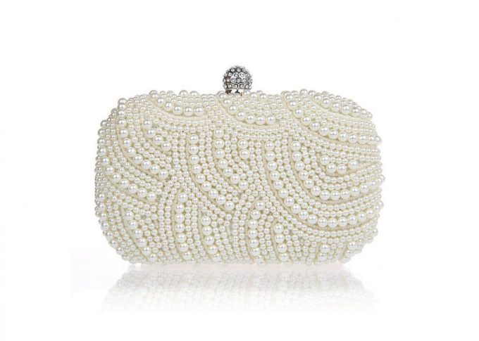 pearl clutch for bride