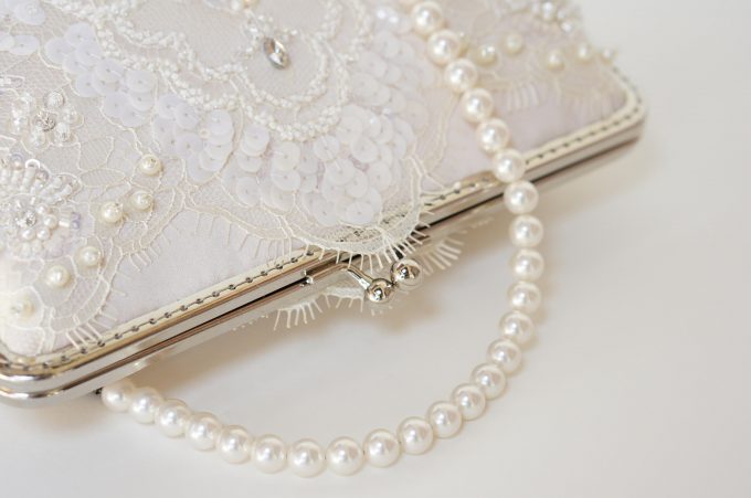 pearl clutch bag for weddings