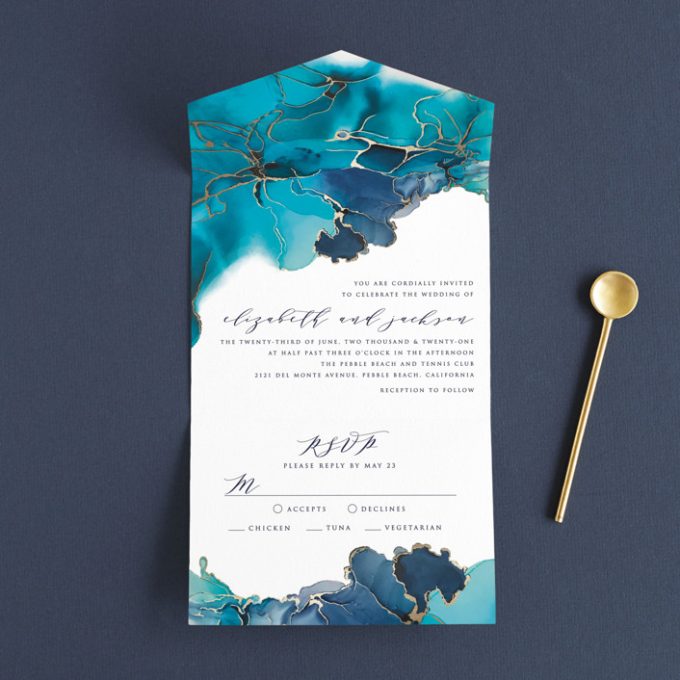 all in one wedding invitations by deegan design