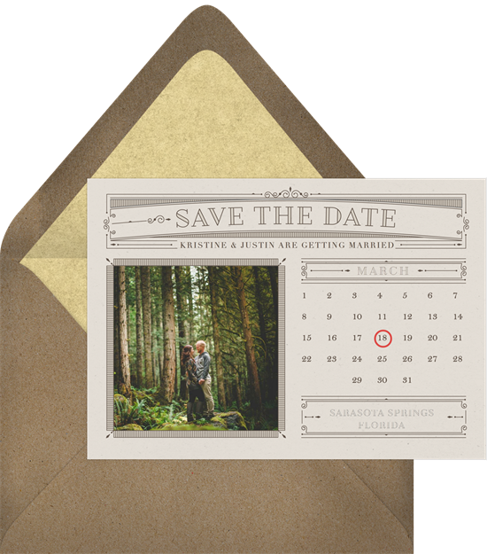 send save the dates via email