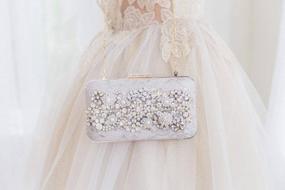 rhinestone bridal purse