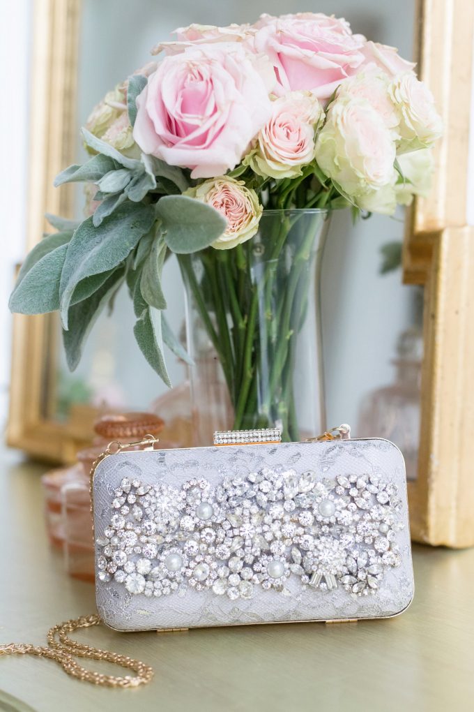 rhinestone bridal purse