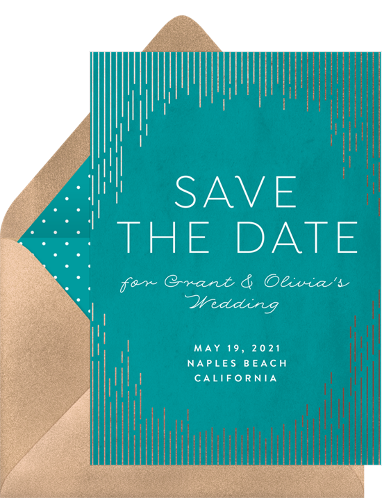 emailed save the dates