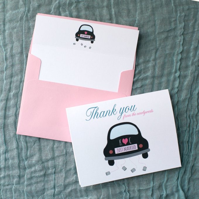 free thank you cards for weddings