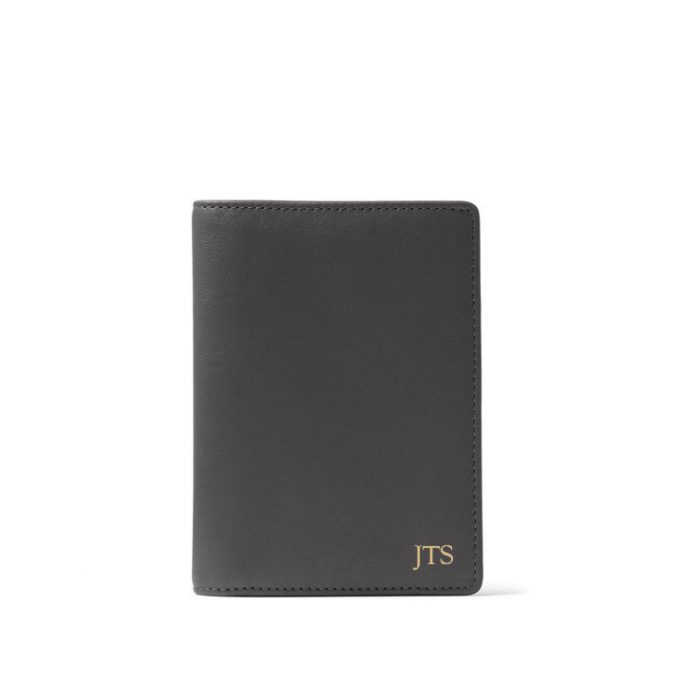 deluxe leather passport wallet
