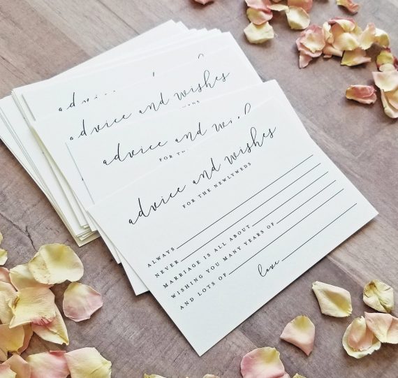 DIY Photo Guest Book w/ Advice Cards | Emmaline Bride