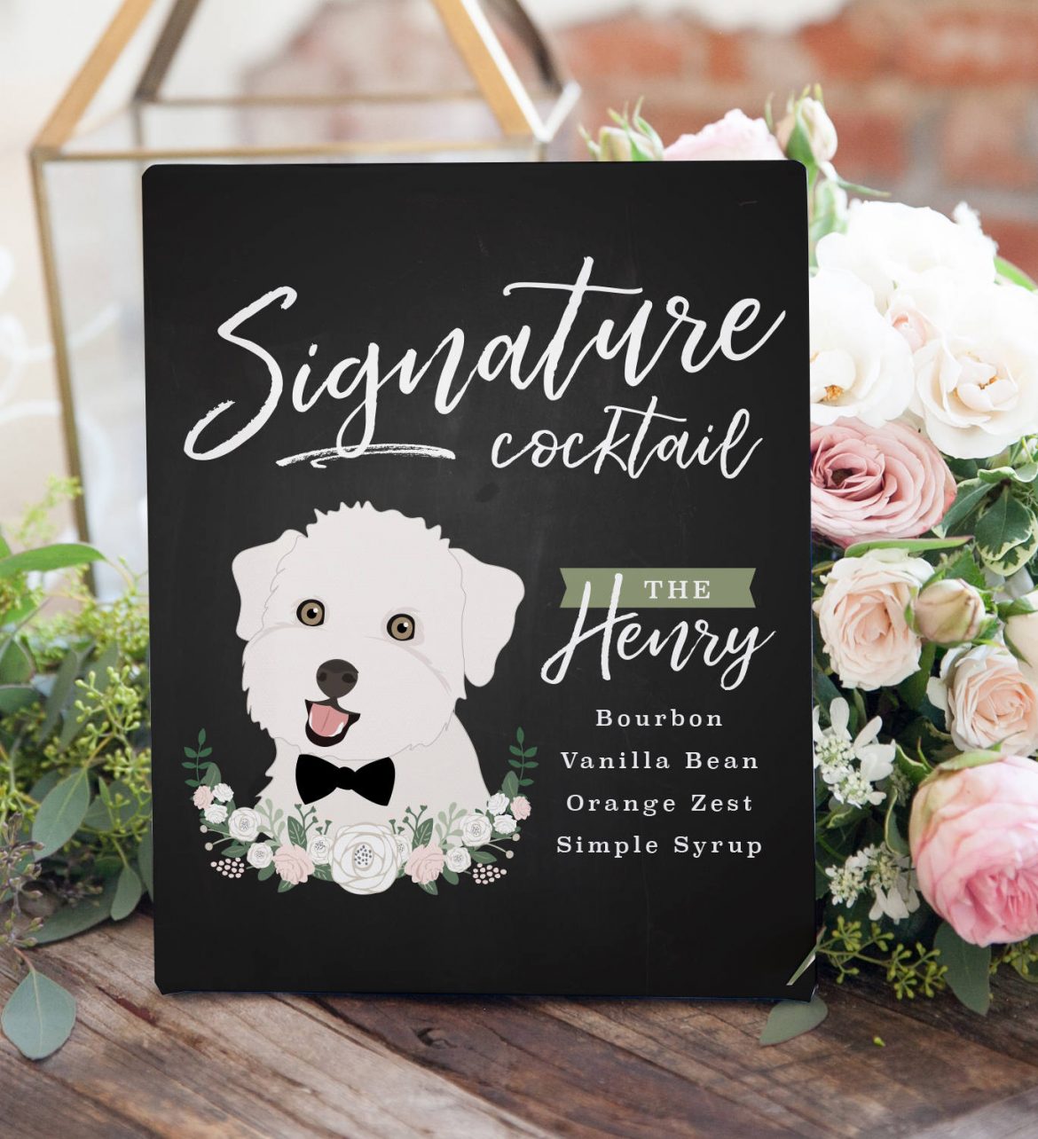 Signature Drinks Sign with Your Dog (or Cat!) - Reception