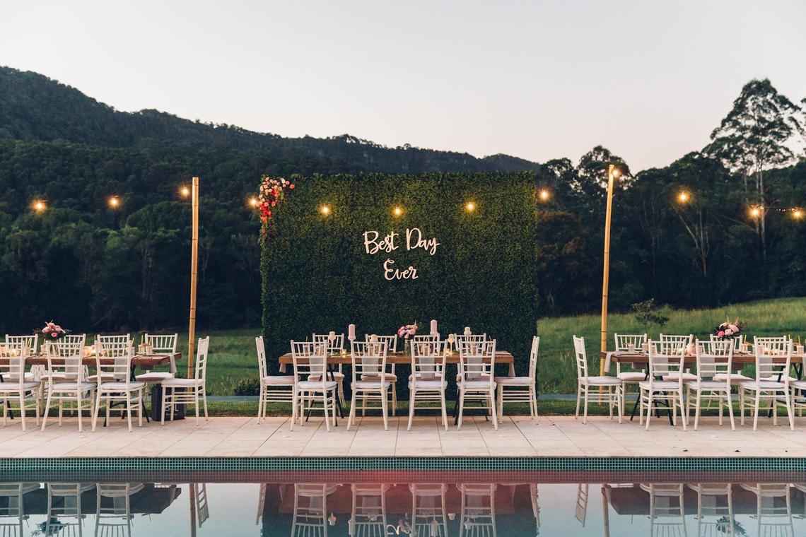 Best Day Ever Backdrop Emmaline Bride Wedding Blog