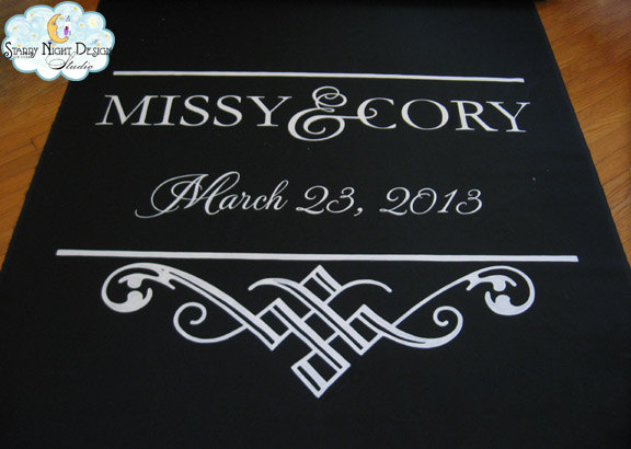 personalized aisle runner