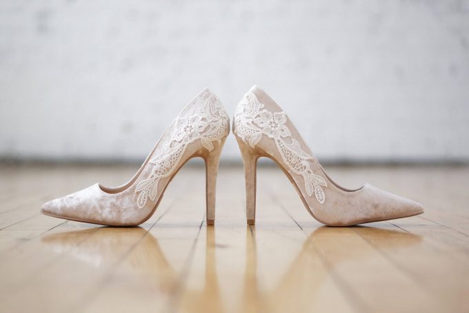 lace heels for weddings