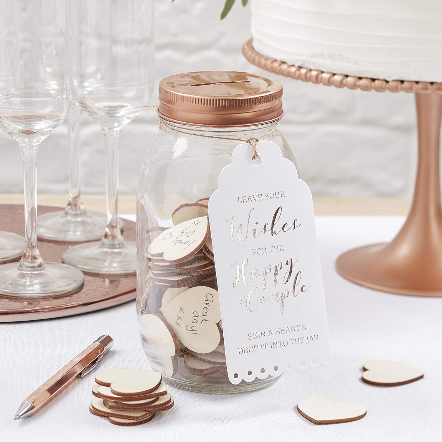Mason Jar Guest Book Idea Emmaline Bride Wedding Blog