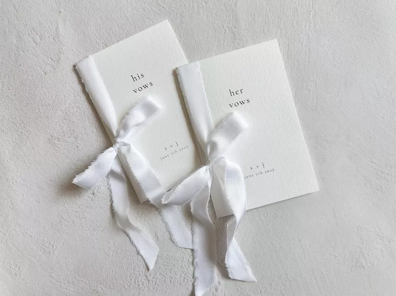 Wedding vow books for your ceremony