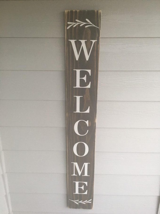 welcome porch sign