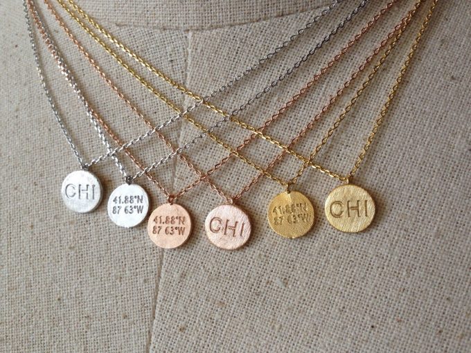 chicago disc necklace