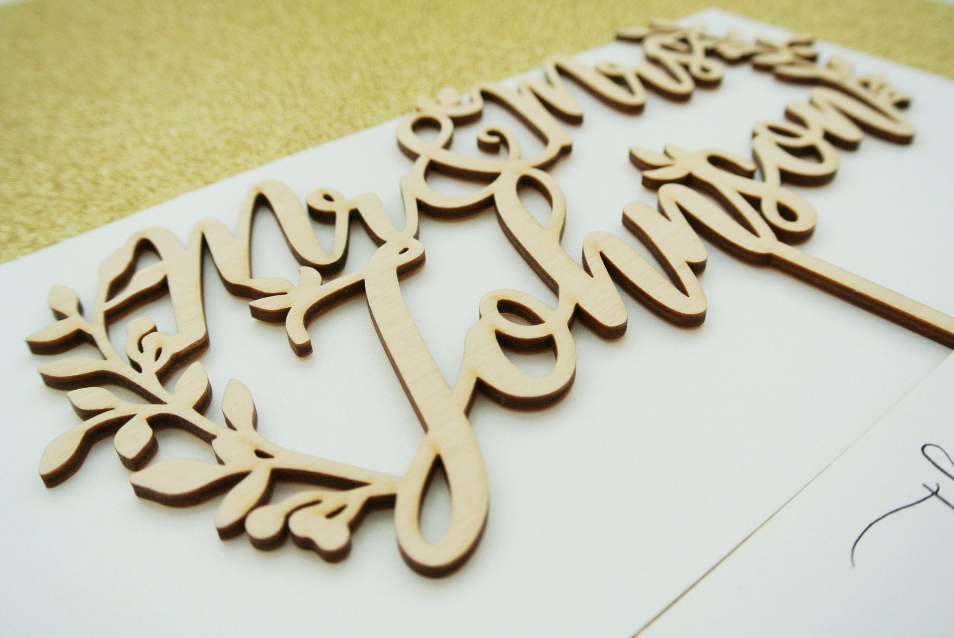 Toppings With Names Personalized Wedding Cake Toppers with Names / Last Names