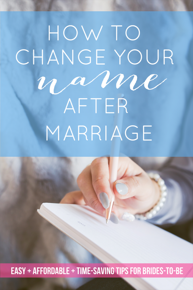 how to change your name after marriage