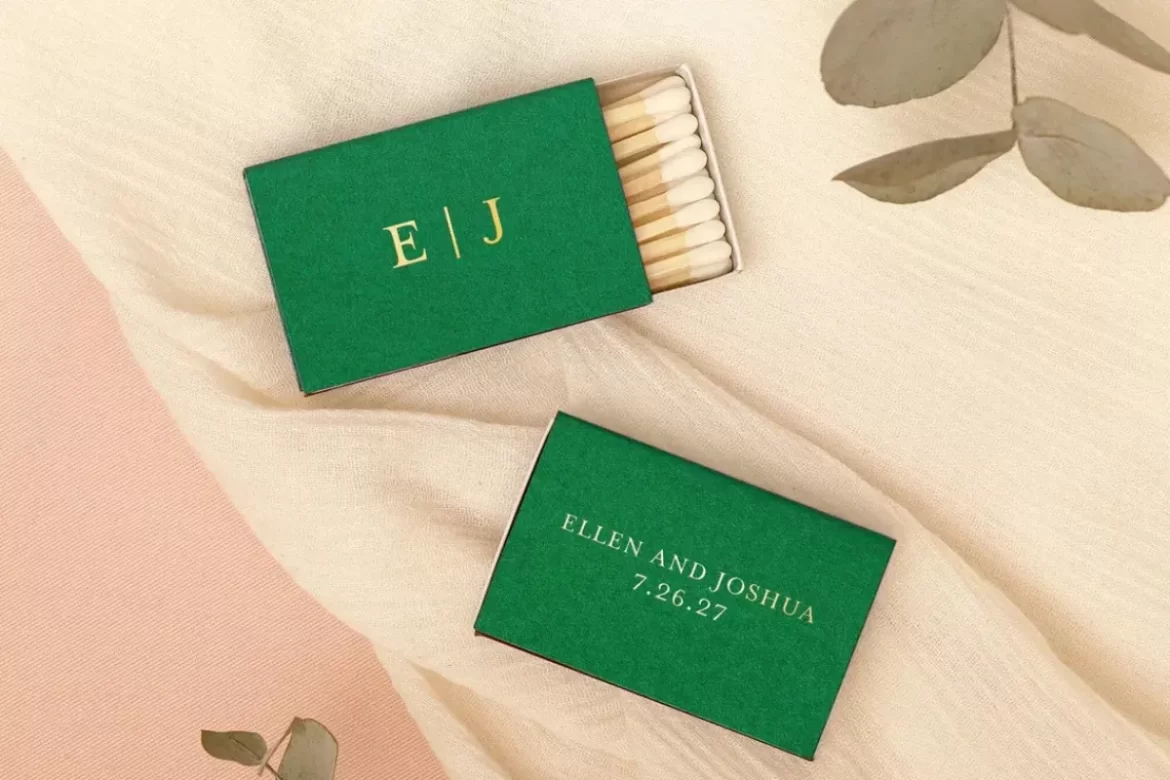 custom wedding matchbooks etsy has to offer personalized with names and wedding date