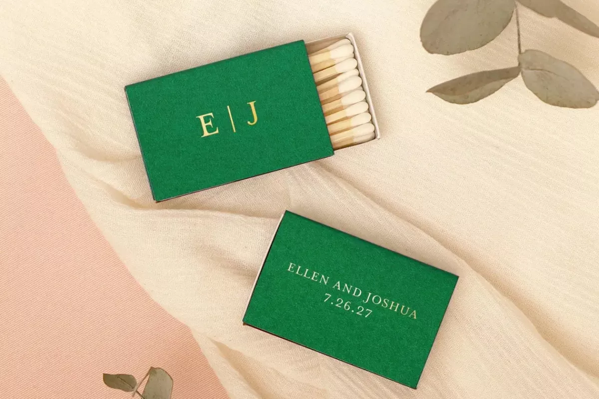 custom wedding matchbooks etsy has to offer personalized with names and wedding date