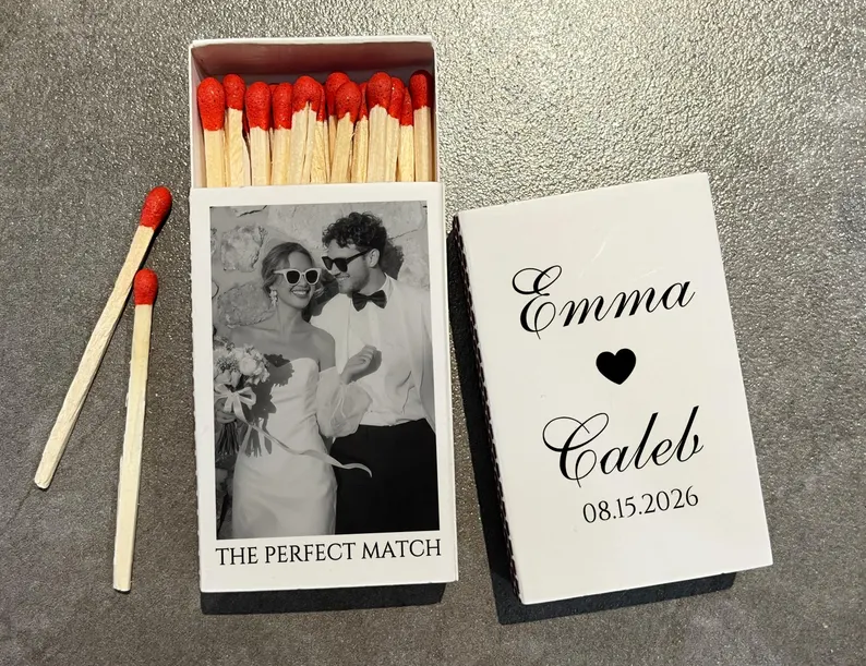 wedding matchbooks with photo