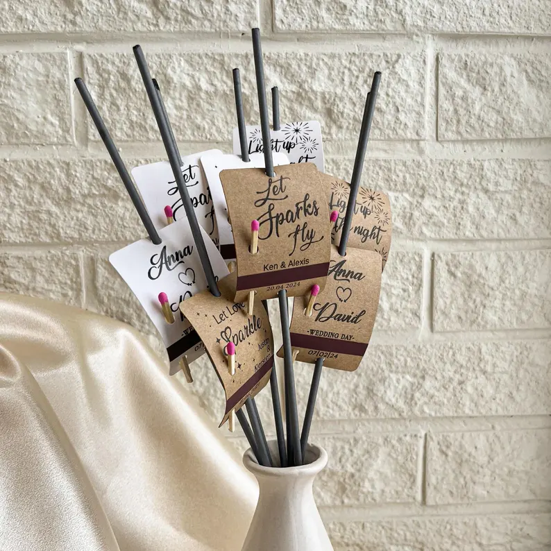 wedding sparkler match holders