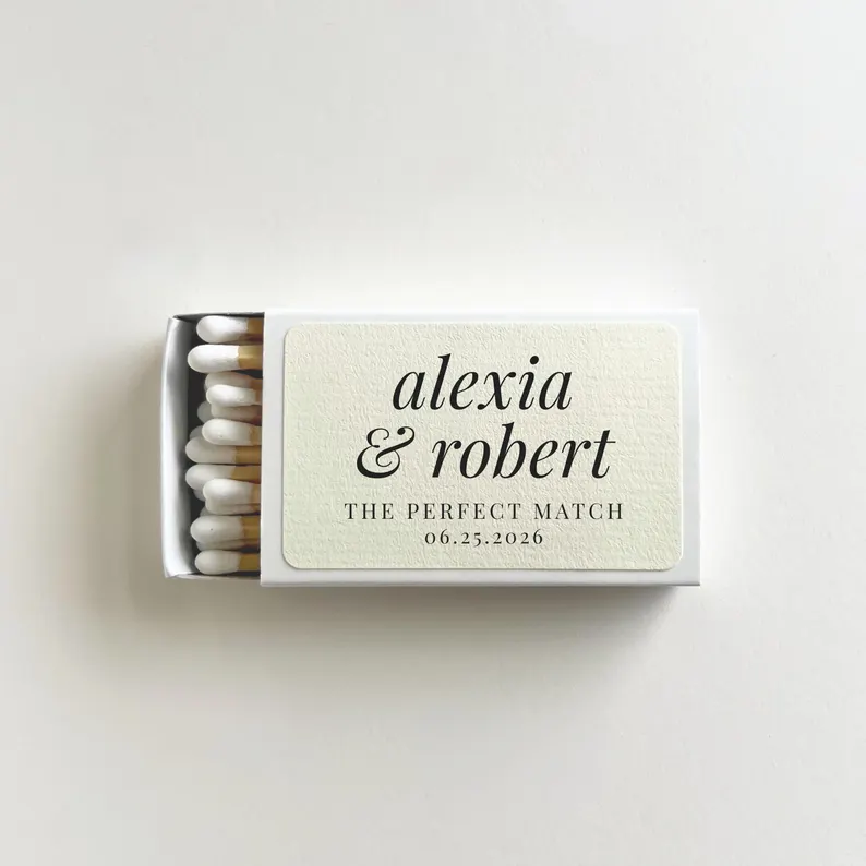 custom names perfect match matchbooks