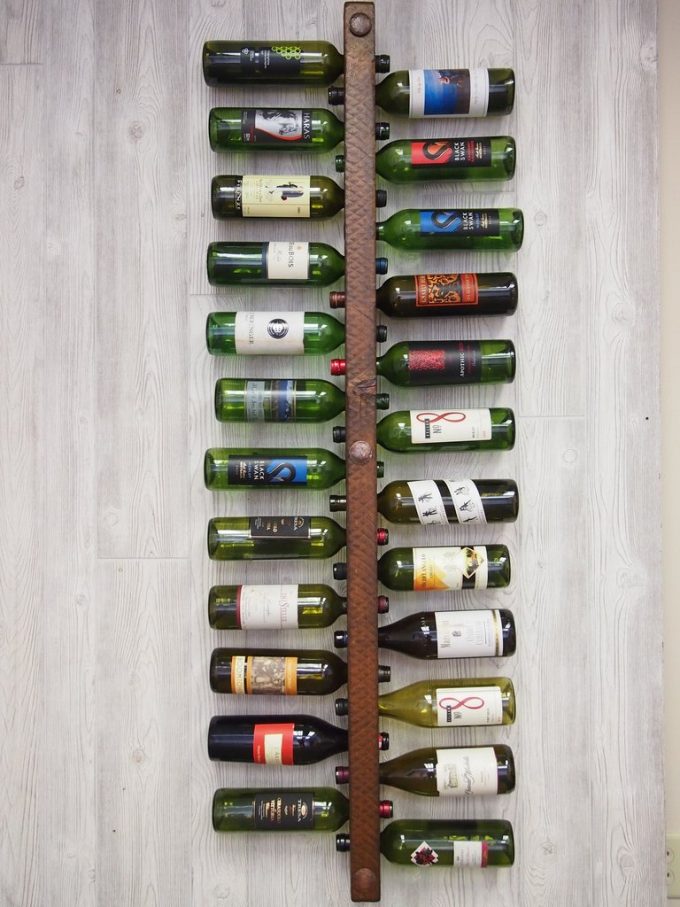 vertical wine rack