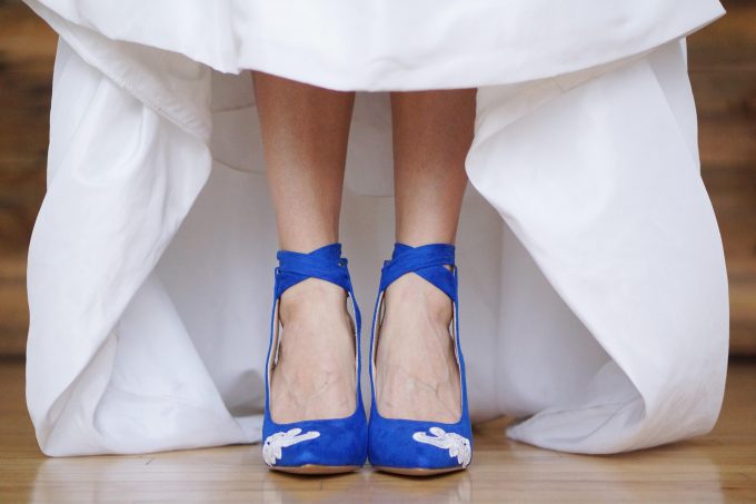 colorful wedding shoes