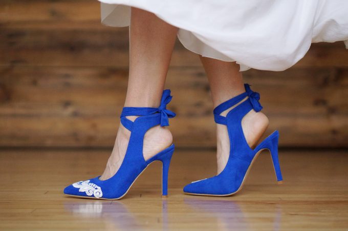 colorful wedding shoes