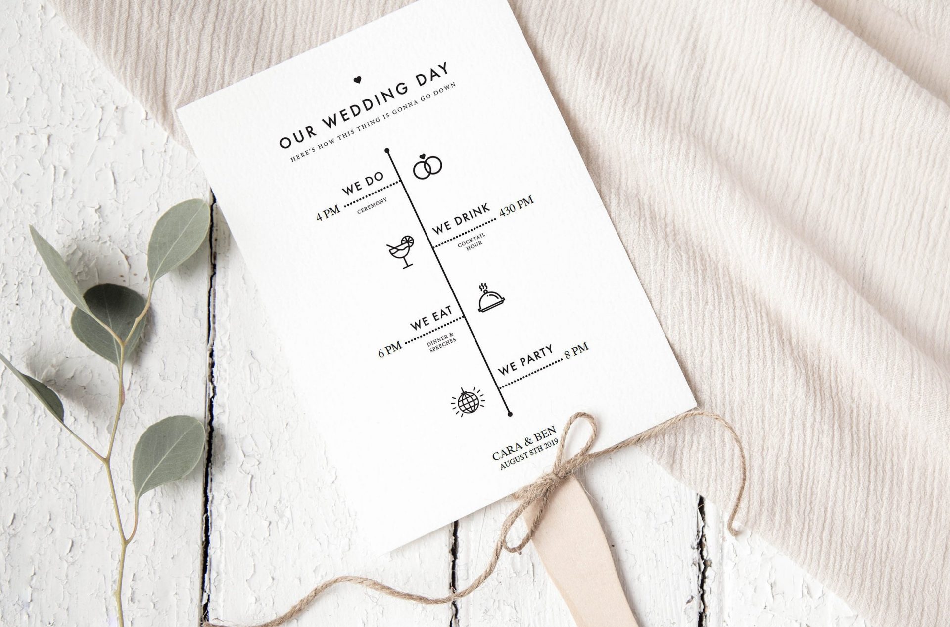 These Fan Wedding Programs Will Keep Guests Cool :) | Emmaline Bride