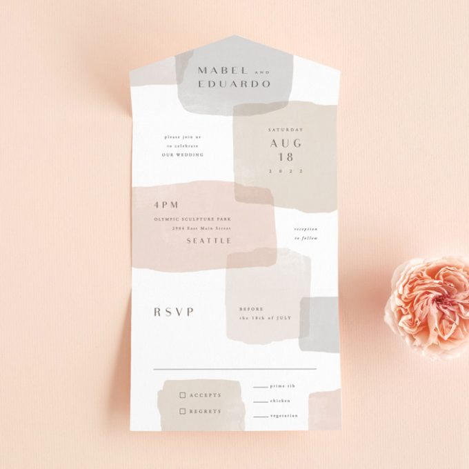 wedding invitations that include rsvp