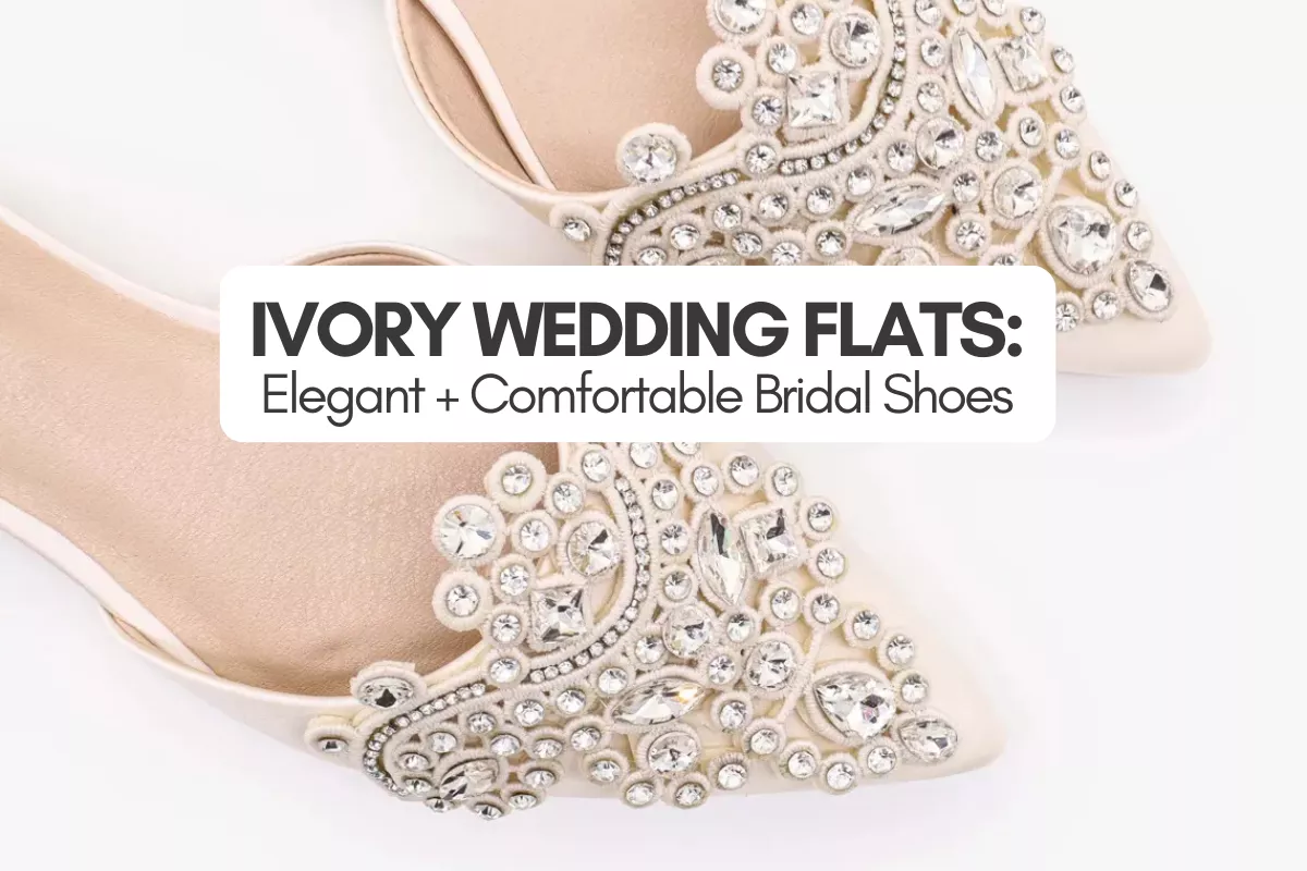 ivory wedding flats for brides with elegant lace bridal shoes
