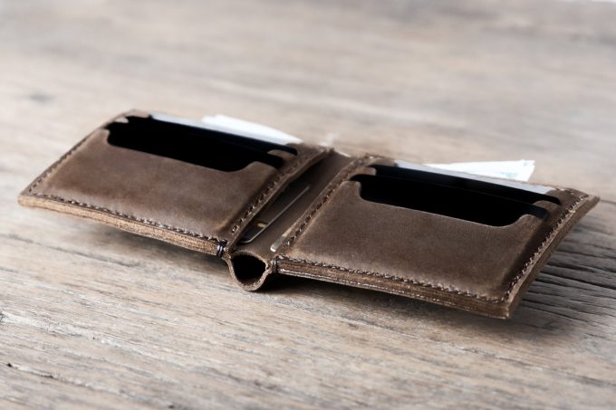 handmade leather wallets