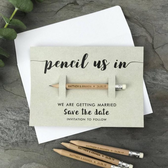 pencil save the date