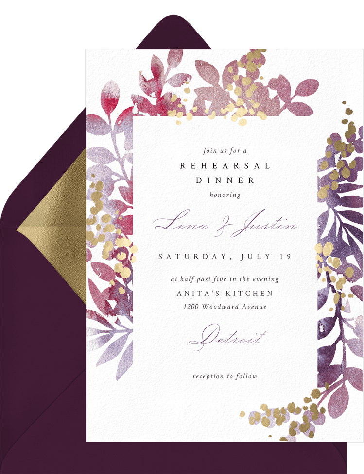 digital rehearsal dinner invitations