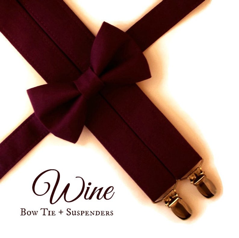 burgundy bow tie amazon