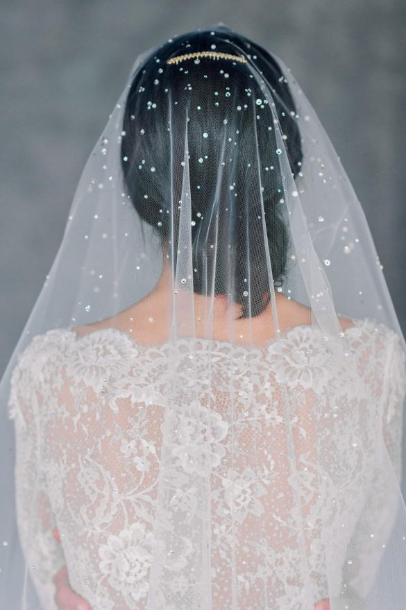 This is the Most Beautiful Crystal Wedding Veil We've Ever Seen