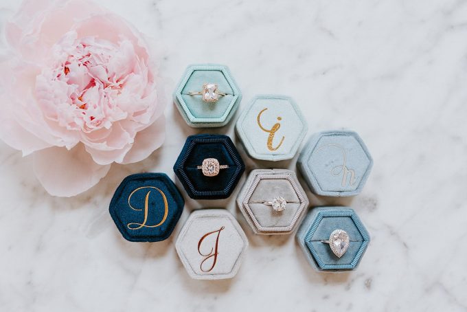 custom velvet ring boxes