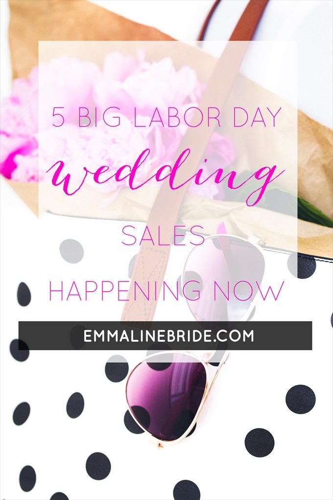 labor day wedding sales