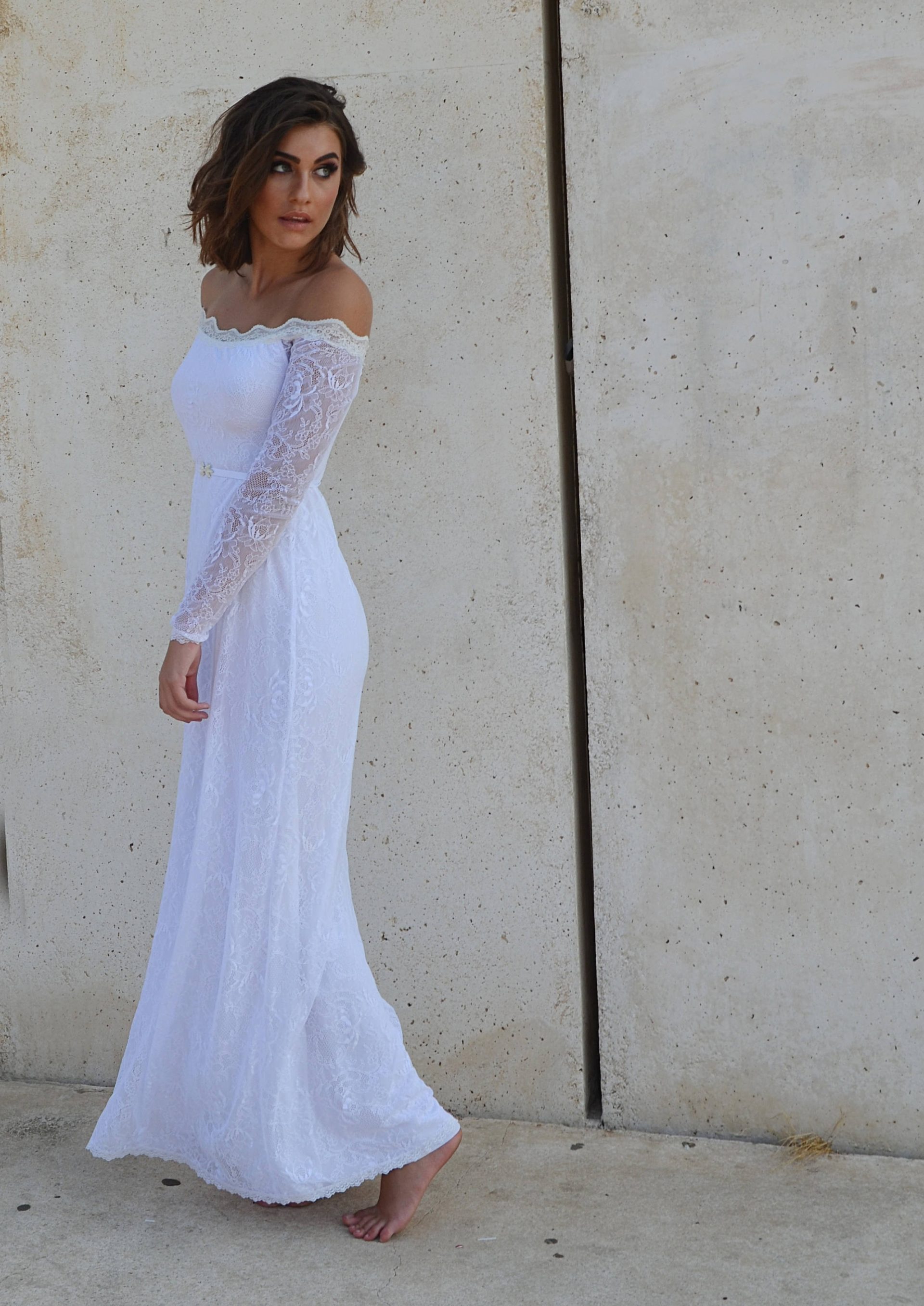 16 Beautiful + Cheap Bohemian Wedding Dresses on Etsy