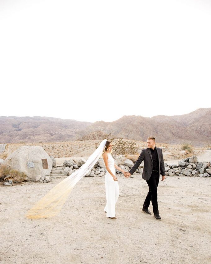 ombre wedding veil, photo by ponce de leon photo, veil by over the moon bridal